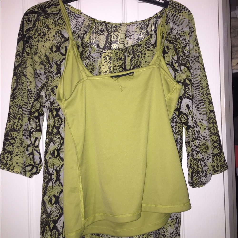 snake print buttoned blouse